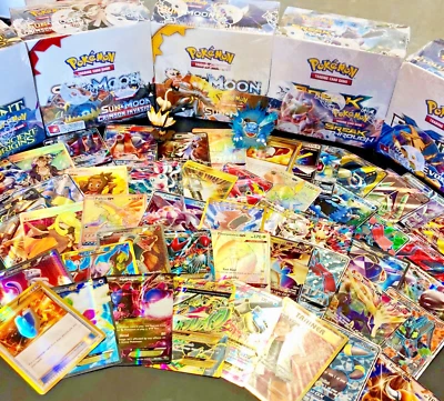 Lote de 100 cartas Pokémon OFICIALES TCG + Ultra raras | VMAX GX EX VSTAR O V! Foto 1 de 4