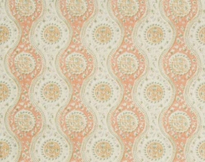 BRUNSCHWIG & FILS VORHANGSTOFF DESIGN Nadari Print 3,7 METER PFIRSICH/GOLD - Bild 1 von 11
