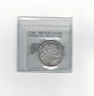 1950  Forked Tail, Coin Mart Graded Canadian Silver 50 Cent, **AU-58**