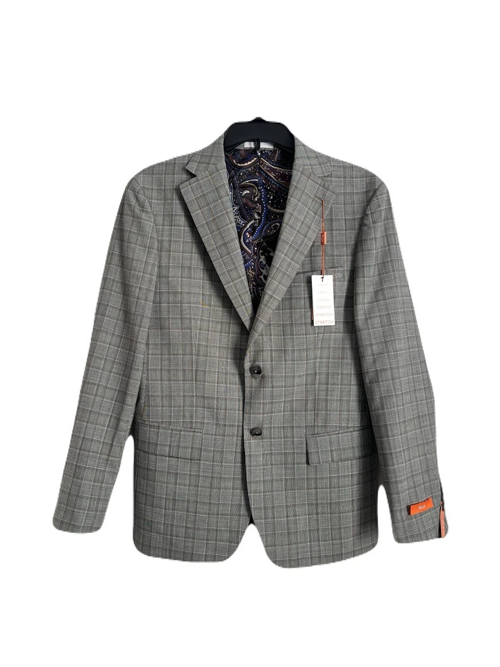 Tallia Men's Gray Slim-Fit Wool Suit Separate Jacket Size 42S