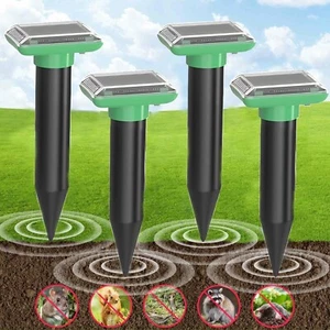 4 Stück Solar Maulwurfschreck Wühlmausschreck Maulwurf Maulwurffalle Abwehr Maus - Bild 1 von 7