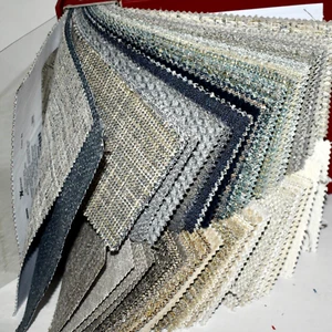 FABRIC SAMPLE BOOK Blue Beige Cream Neutral PRIMARY TEXTURES 58pc LOT Upholstery - Picture 1 of 21