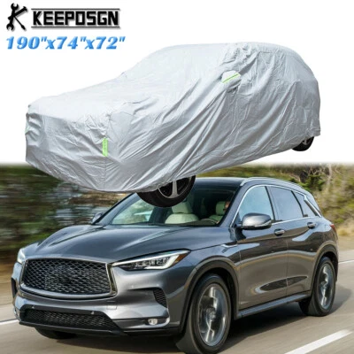 Cubierta completa para automóvil INFINITI QX50 EX para todo clima polvo sol lluvia UV resistente al agua Foto 1 de 4
