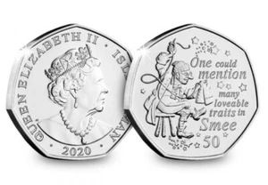 2020 SMEE Isle of Man Peter Pan Tinker Bell Münze zirkuliert UK - Bild 1 von 3