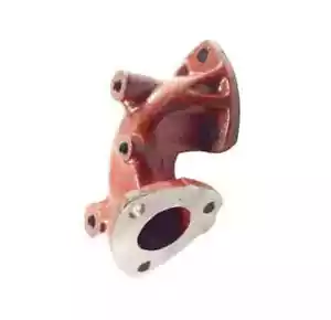 Engine exhaust manifold adapter + 2 tractor gaskets Belarus 400/420/420AN/ 420A/ - Picture 1 of 2