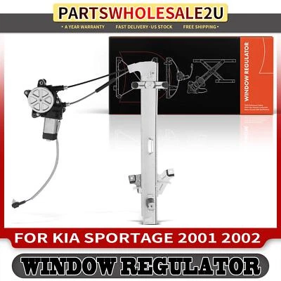 右后右手电源窗调节器带 2 针电机适用于起亚 Sportage 2001 2002 — 第 1/4 张图片