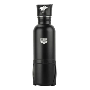 FISCHER Trinkflasche Edelstahl mit Halter 750ml Wasserflasche E-Bike Fahrrad - Bild 1 von 2