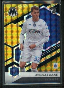 2021-22 NICOLAS HAAS 5/8 PANINI MOSAIC SERIE A GOLD ROOKIE RC #193