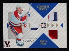 2006 In the Game-Used International Ice Signature Series 1/1 Brett Hull HOF 7ez