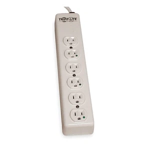 TRIPP LITE PS-615-HG Outlet Strip,6 Outlet,15A,13-3/4" L,Wht 3TA14 - Picture 1 of 1