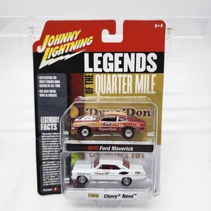 UH Johnny Lightning 1966 Chevy Nova 1970 Ford Maverick 2 coches versión A *Leer* - Imagen 1 de 10