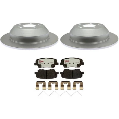 KIT-210513-975 Raybestos Juego de 2 Ruedas Disco de Freno y Kits de Pastillas Traseras para Hyundai Foto 1 de 4