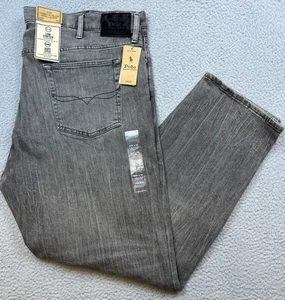 Polo Ralph Lauren Jeans Mens 46Bx32 Gray Varick Slim Straight Stretch Pants - Picture 1 of 18