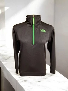 The North Face Boys' Size Youth Large Quarter Zip Pullover - Black - Picture 1 of 5