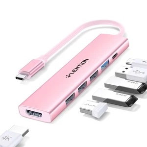 USB C Hub Multiport Adapter with 100W PD Charging, 4K HDMI, 4 USB-A Data Port... - Picture 1 of 8