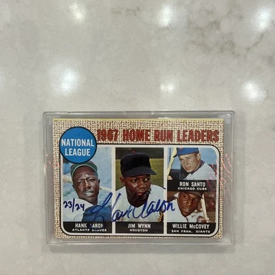 2004 Topps Originals Baseball Signature Edition Hank Aaron /24 - Image 1 of 4