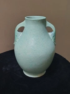 Unmarked 1927 Roseville Tourmaline Tuscany Art Deco Ceramic Flower Vase 347-10½ - Picture 1 of 8