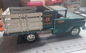 Tonka Acciaio Pressato Farm Palo Corpo Camion Quadrato Anteriore Griglia a T - Foto 1 di 12