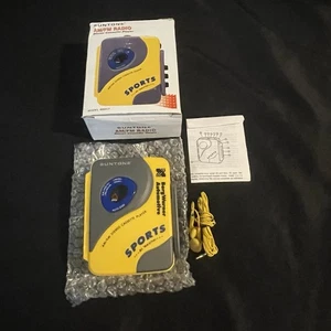 Suntone Sports AM/FM Radio Cassette Player Walkman 1998 Model RR017 New NOS Rare - Picture 1 of 9