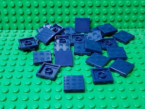 ** 25 CT LOT ** Lego NEW dark blue 2 x 2 tile pieces  - Picture 1 of 1
