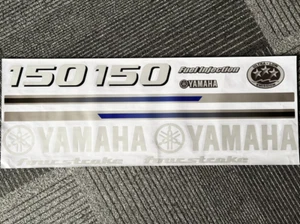 Yamaha 150 PS Außenbord-Set Aufkleber Vierzylinder Decals Sticker 150 HP - Picture 1 of 6