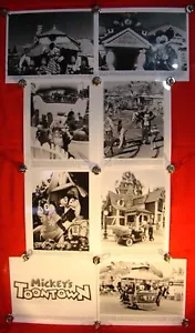 OCHO FOTOS PUBLICITARIAS DE GRAN APERTURA DE DISNEYLAND'S TOONTOWN 8"" x 10"" - 1993! - Imagen 1 de 12