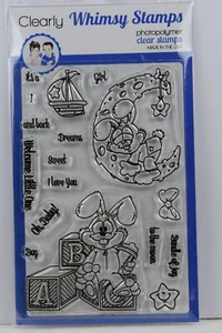 Stempel, Motivstempel, Whimsy Stamps, Hase, Baby, Bunny Babies, DP1048 - Bild 1 von 1