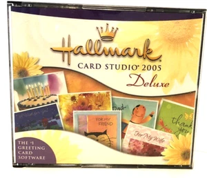 Hallmark Card Studio 2005 Deluxe (PC, 2004) SET 3 DISCHI - Ottime condizioni - Foto 1 di 6