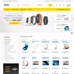 Elektronisches Online-Shop-Website-Design mit kostenlosem 5 GB VPS-Webhosting - Bild 1 von 4