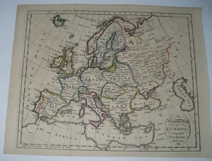 Eine genaue Karte von Europa zusammengestellt von den besten Behörden, 1799 - Bild 1 von 2