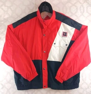 Chaqueta de Colección Norman Todd Cutler Hammer Para Hombre Extra Grande Roja Cremallera Completa - Imagen 1 de 9