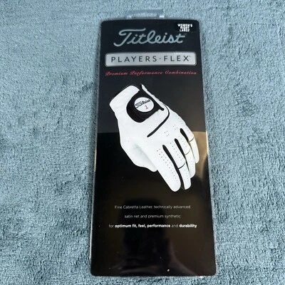 Titleist Players Flex Golf Glove Women’s Right Hand Large White Leather New