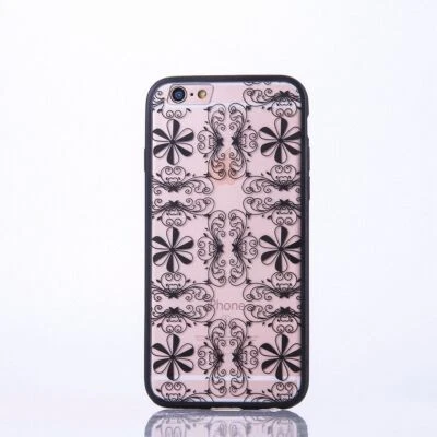 Funda Para Apple iPhone 6s Plus Mandala Case Protección Estuche Ornamentos Negro - Imagen 1 de 4