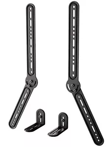Soundbar Mount Bracket Under or Above TV Mount 180° Extension Plate Hooks - Picture 1 of 7