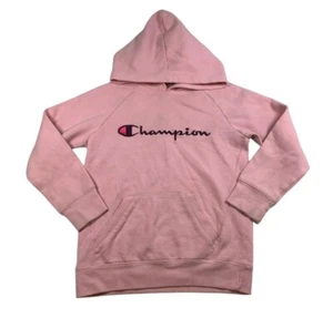 Champion Youth Girls Hoodie Sweatshirt Kids Heritage Fleece Light Pink Size S - Picture 1 of 11