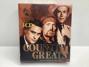 New COUNTRY GREATS: ORIGINAL AMERICAN CLASSICS 3CDS Willie Nelson George Jones - Picture 1 of 3
