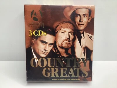 New COUNTRY GREATS: ORIGINAL AMERICAN CLASSICS 3CDS Willie Nelson George Jones - Image 1 of 3