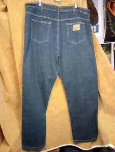 Mens Jeans Blue Wolf by Haband brand 44 waist 33 inseam Dark Wash 47 outseam - Picture 1 of 12