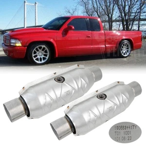 Convertidores catalíticos 2X 2,5" EPA 15" de largo para Dodge Dakota 1997-2011 3,9 L V6 V8 - Imagen 1 de 15