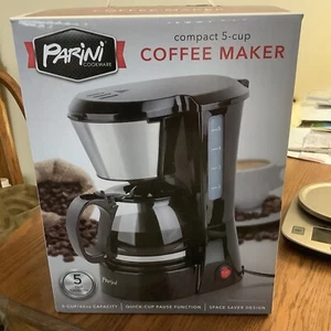 MACCHINA DA CAFFÈ COMPATTA PARINI PENTOLE 5 TAZZE A GOCCIA ELETTRICA - Nuovissima - Foto 1 di 5