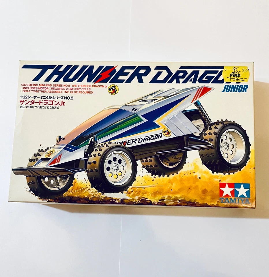 Tamiya Mini 4WD Thunder Dragon Jr 1/32 Racer Series No. 8 assembled VINTAGE - Image 1 of 4