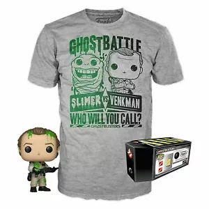 Sdcc 2019 Pop & Camiseta Cazafantasmas Ghostbattle Slimer Vs Venkman Gris XL - Imagen 1 de 8
