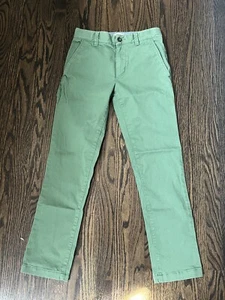 Mini Boden Boys Green Chino Pants Cotton Size 11Y EUC - Picture 1 of 5