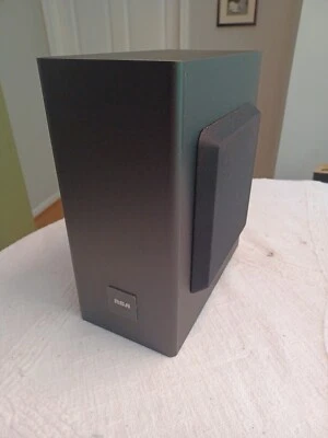 RCA Subwoofer 11 1/4"H X 5"W X  9 3/4"D Sounds Great (see video) - Image 1 of 4