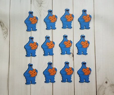 Cookie Monster 模切、装饰、Punchies、冲孔-芝麻街 — 第 1/3 张图片