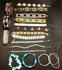 LOTTO BRACCIALI COSTUME VINTAGE #35Z - Foto 1 di 11