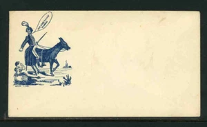 Civil War Patriotic Blue Officer on Horseback Sword "Miss. Ouri" on ground 9G713 - Picture 1 of 2