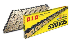 Catena DID X-Ring 530VX3 / 106 Chiusura ZJ oro/nero 5/8 x 3/8 x 10,16 - Foto 1 di 3