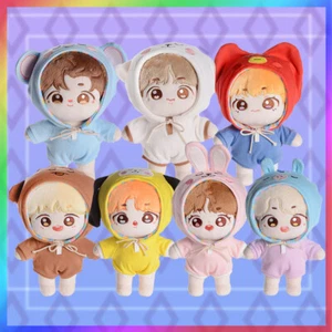 Kpop BTS Bangtan Boys Stuffed Doll Plush Toy And Cloth Set Cartoon Figure 22cm - Picture 1 of 16