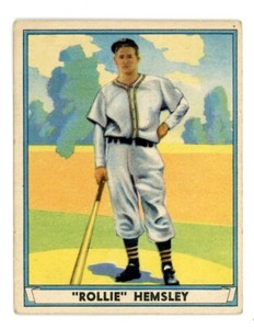 1941 Play Ball ROLLIE HEMSLEY Indians #34 about EX Condition